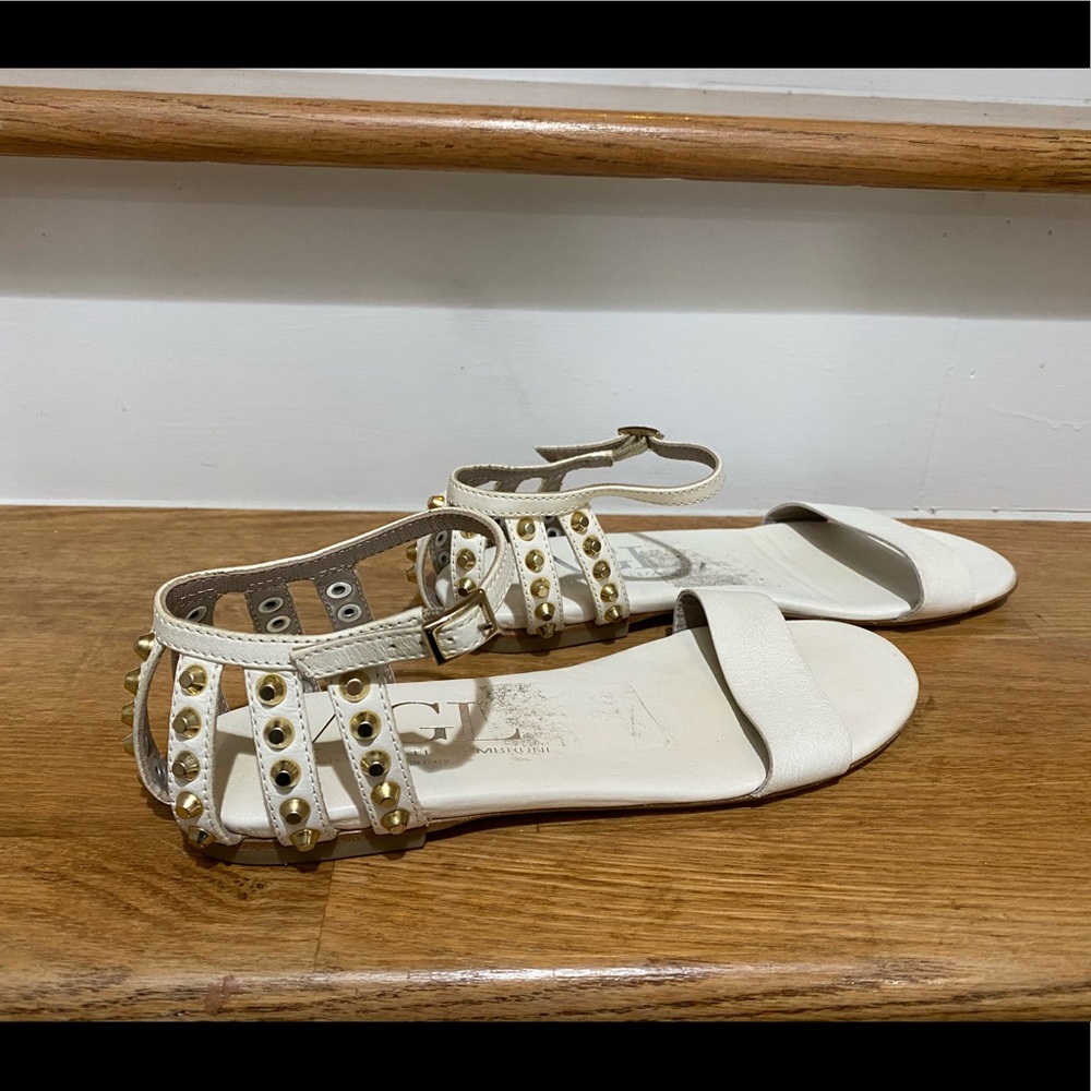 Attilio Giusti Leombruni Studded Heel Cage Sandals